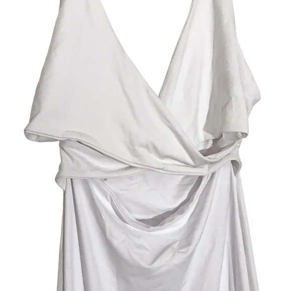 Susana Monaco Crossover Cutout Body-Con Midi Dress in Sugar Size L nwt - Picture 5 of 8